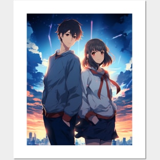 your name fanart anime graphic tee Posters and Art